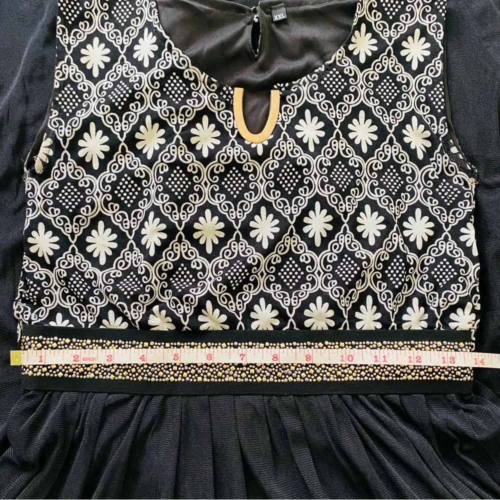 Mesh MIDI dress. Black dress. - Picture 8 of 16